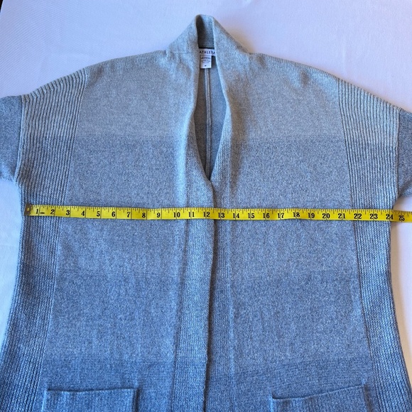 Athleta Ombré Spirit Wool Cashmere Blend Wrap Open Front Cardigan - Picture 6 of 12